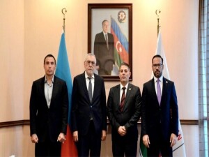 Milli Olimpiyat Komitesi Başkanı Kamalı, Azerbaycan’da MOK Başkan Vekili Hüseyinzade ile görüştü