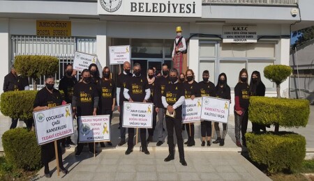 Akdoğan’da farkındalık yürüyüşü yapıldı