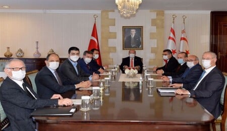 Cumhurbaşkanı Ersin Tatar ve parti başkanlarının görüşmesi tamamlandı