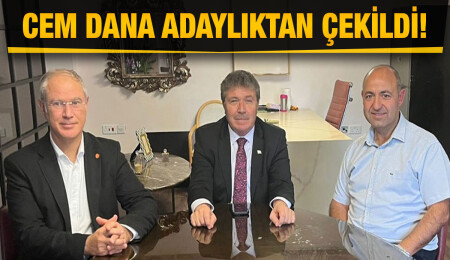 Cem Dana, Gazimağusa'da Belediye Başkan adaylığından çekildi