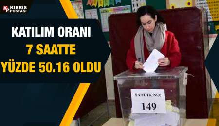Ülke genelinde seçime katılım oranı saat 15.00 itibarıyla yüzde 50.16
