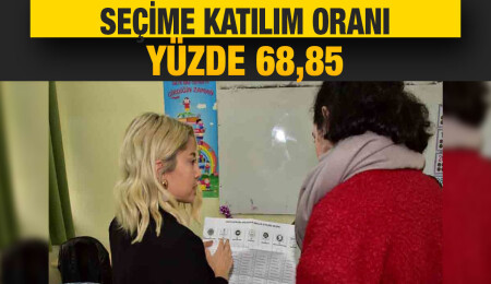 Seçime katılım oranı yüzde 68,85
