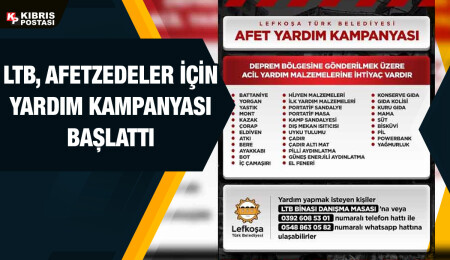 LTB, Afet Yardım Kampanyası başlattı