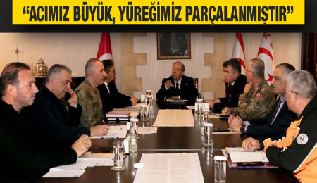 Cumhurbaşkanı Tatar’ın başkanlığındaki kriz masası çalışmalarını sürdürüyor