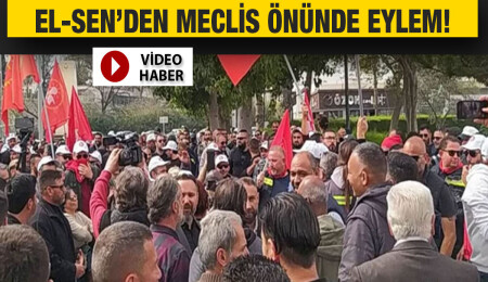 El-Sen’den Meclis önünde eylem... Kamu İhale (Değişiklik) Yasa Tasarısı’na tepki gösterildi