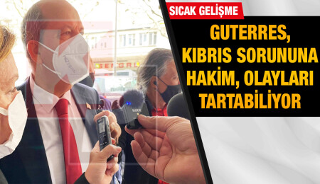 Guterres ile görüşme sonrası konuşan Ersin Tatar: "Toplantı verimli geçti"