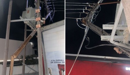 TIR trafoya çarptı: Akdoğan’ın bir bölümüne elektrik verilemiyor