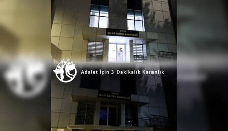 Milli Eğitim Bakanlığı'ndan "Adalet İçin 3 Dakikalık Karanlık" eylemine destek