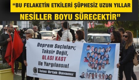 KTOEÖS İsias sanıklarının olası kastla yargılanması talebiyle Başbakanlık ışıklarında eylem yaptı