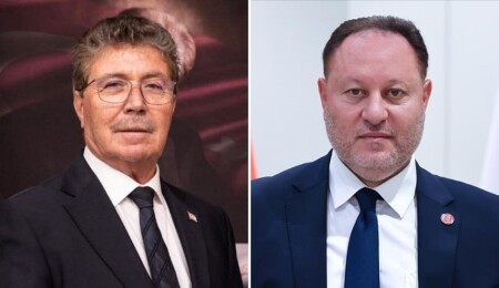 Başbakan Ünal Üstel ve Meclis Başkanı Ziya Öztürkler Ankara’da