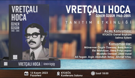 "Vretçalı Hoca, Özker Özgür 1940-2005" kitap tanıtım etkinliği yarın yapılıyor