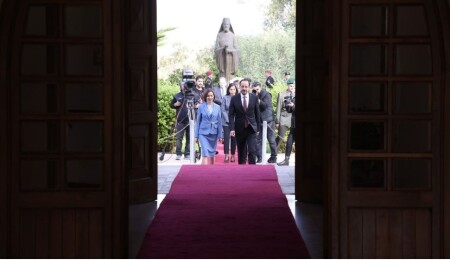 Nikos Hristodulidis, Moldova Cumhurbaşkanı Sandu'yu ağırladı: Moldova'nın toprak bütünlüğüne destek