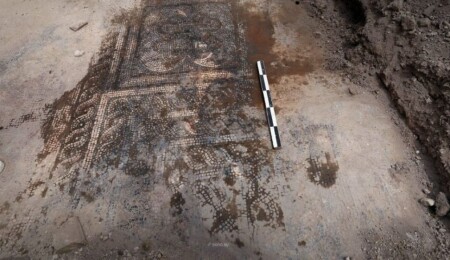 Şam kırsalında Bizans dönemine ait mozaik pano bulundu