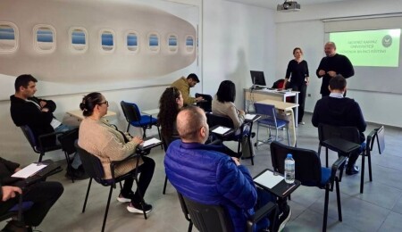 Akdeniz Karpaz Üniversitesi’nden Seval Özyalçın İşletmeciliği personeline “Havacılık Güvenlik Bilinci Eğitimi”