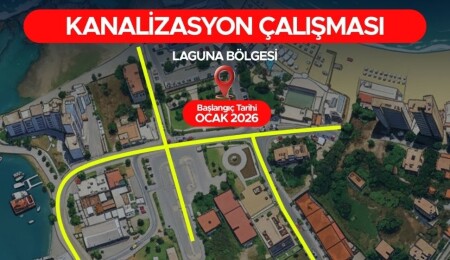 Gazimağusa Laguna bölgesine kanalizasyon hattı döşeniyor: Trafik düzenlemeleri yapılacak