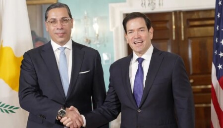 Rum Dışişleri Bakanı Kombos, ABD'yi ziyaret etti: IMEC koridoru ve silah ambargosu gündemde