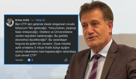 Arıklı'dan sloganvari çözüm söylemi eleştirisi: CTP aylık 3 milyar TL'lik açığı nasıl kapatacağını somut rakamlarla açıklamalı!