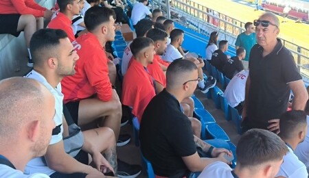 Futbol Federasyonu Başkanı Sertoğlu, İtalya’da KKTC A Milli Takım’a destek verdi
