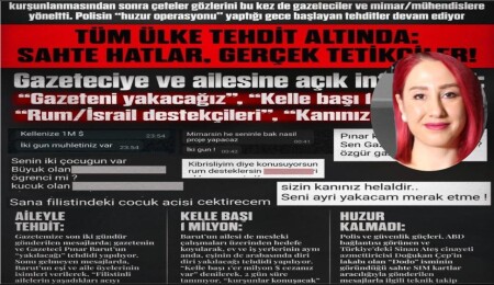 Journalist Pınar Barut Receives Death and Arson Threats