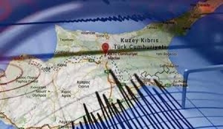 Kıbrıs açıklarında 4.1 büyüklüğünde deprem