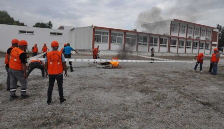 Sivil Savunma Teşkilatı ve Değirmenlik- Akıncılar Belediyesi ortak tatbikat yaptı