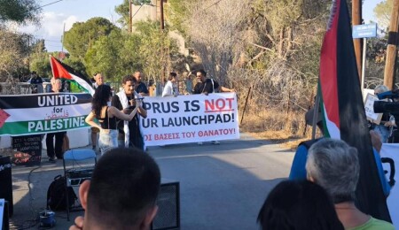 Protest in Nicosia Demands Removal of British Bases and US Presence