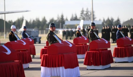 Ceremony Held for 20 Turkish Soldiers Killed in Georgia Plane Crash