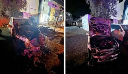 Girne Oto Galeri'yi kundaklayanlar 3 ayı aşmayacak süreyle cezaevine gönderildiler