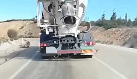 Büyükkonuk–Kaplıca anayolunda beton döken mikser sürücüsüne 6 bin TL ceza!