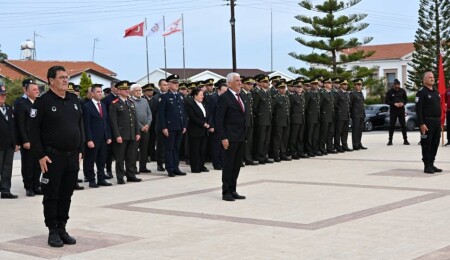 18 Mart Şehitleri Anma Günü dolayısıyla Güzelyurt’ta tören düzenlendi