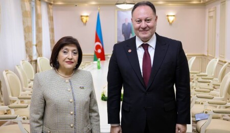 Öztürkler, Gafarova ile görüştü: Kardeşlik ilişkilerimizi daha da güçlendireceğiz