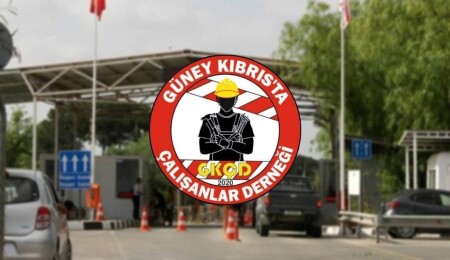Güney Kıbrıs’ta Çalışanlar Derneği'nden Akpınar'a siyah çelenkli kınama