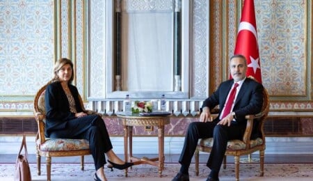 Hakan Fidan, Maria Angela Holguin'i kabul etti