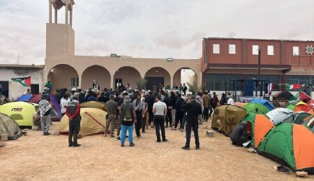 Küresel Sumud Filosu konvoyu Libya’nın doğusuna geçmek için 4 gündür Sirte yakınlarında bekliyor