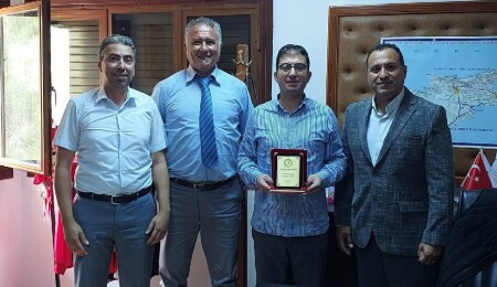 Kıbrıs Türk Spor Yazarları Derneği'nden Ömer Osman Demirbaş’a ziyaret