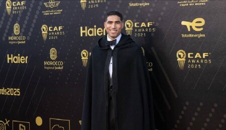 Afrika'da yılın futbolcusu ödülünü Achraf Hakimi kazandı