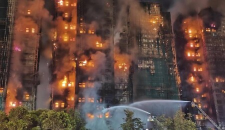 Hong Kong'da yangın faciası: Ölü sayısı 83'e çıktı