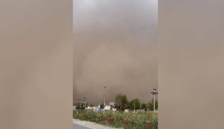 Hindistan'ın bazı bölgelerinde toz fırtınası etkili oluyor