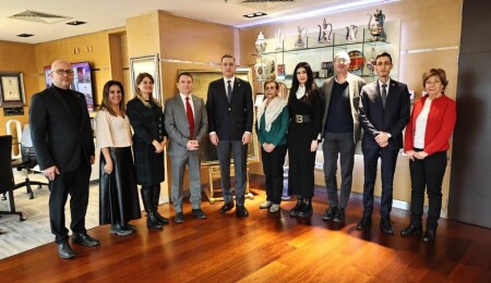 Kıbrıs Türk Kültür Derneği, Türkiye Barolar Birliği Başkanı Erinç Sağkan’ı ziyaret etti