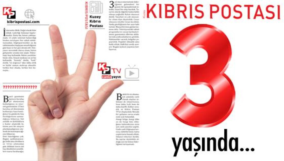Kuzey Kıbrıs Postası Gazetesi 3 yaşında