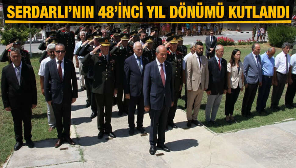 Serdarlı’nın 48’nci kurtuluş yıl dönümü düzenlenen törenle kutlandı