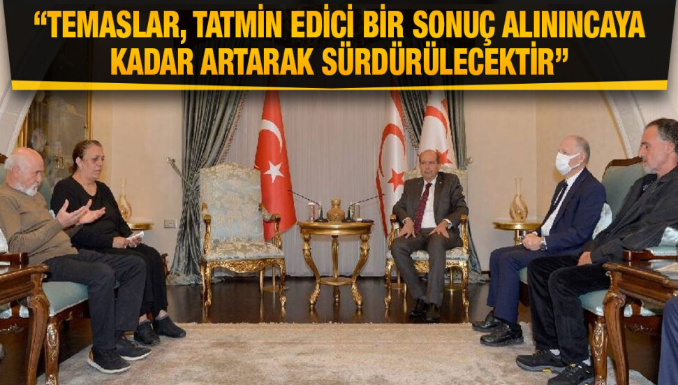 Cumhurbaşkanı Tatar, Rum Merkezi Cezaevi’nde öldürülen Çıdan’ın ailesini kabul etti