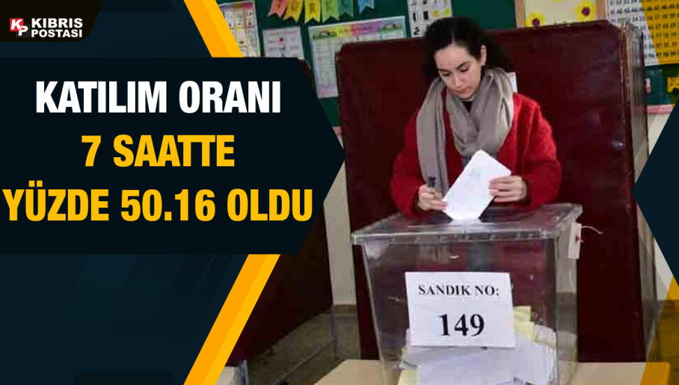 Ülke genelinde seçime katılım oranı saat 15.00 itibarıyla yüzde 50.16