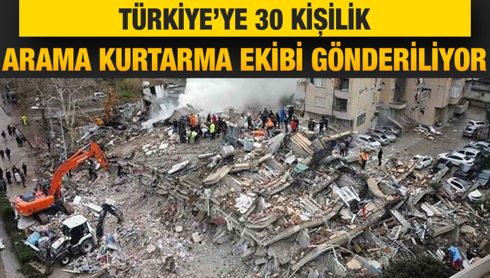KKTC, Türkiye'deki deprem bölgesine 30 kişilik arama kurtarma ekibi gönderiyor