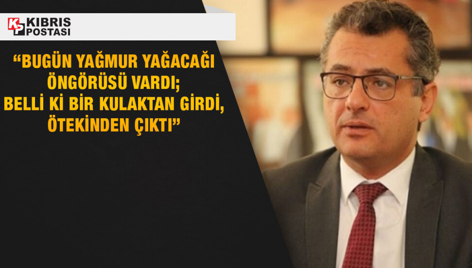 CTP Genel Başkanı Erhürman’dan sular altında kalan eğitim çadırlarına tepki!