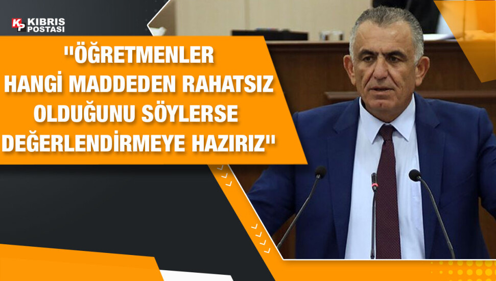 Nazım Çavuşoğlu: Öğretmen (Değişiklik) Yasa Tasarısı üzerine gerekli istişarelerin yapılmadığı söylemi doğru değil