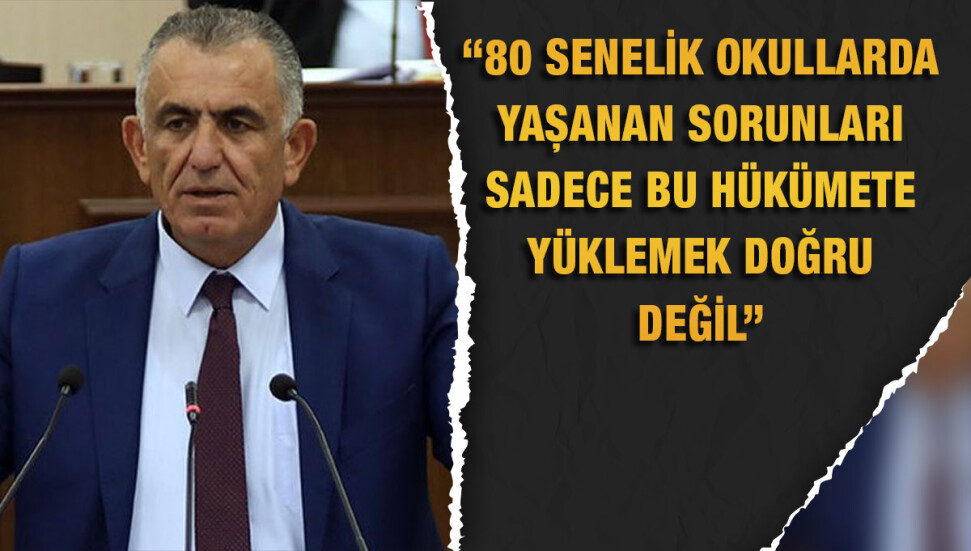 Nazım Çavuşoğlu: Canbulat Özgürlük Ortaokulu’nda tavan çökmedi, sıva düştü