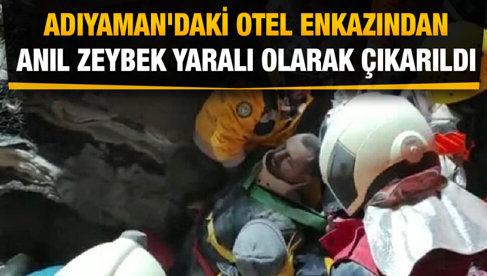 Yaralı depremzede enkazdan çıkarıldı