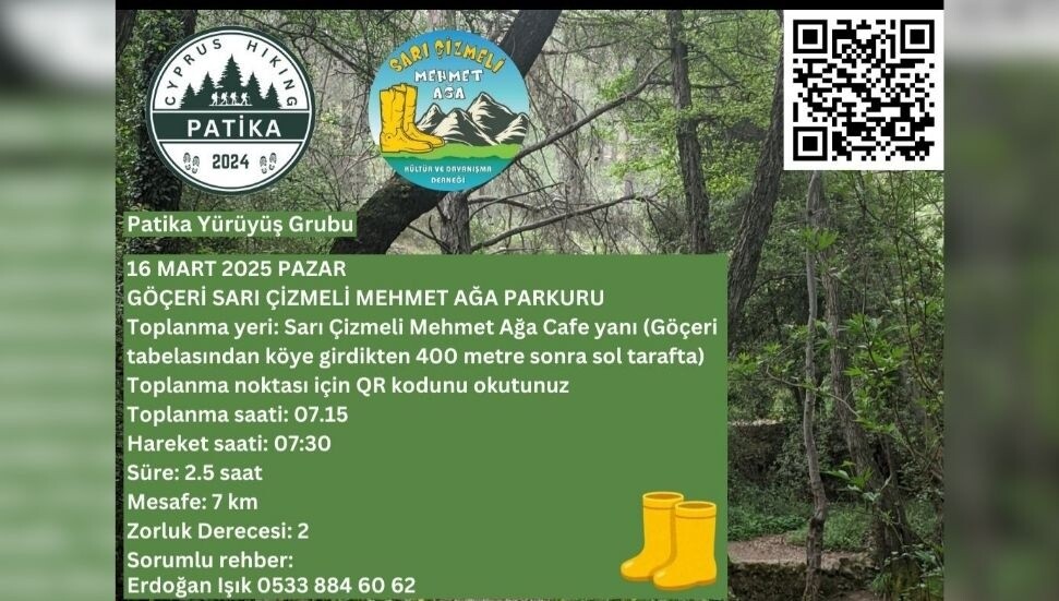 “Sarı Çizmeli Mehmet Ağa Yürüyüş Etkinliği” pazar günü Göçeri’de düzenlenecek