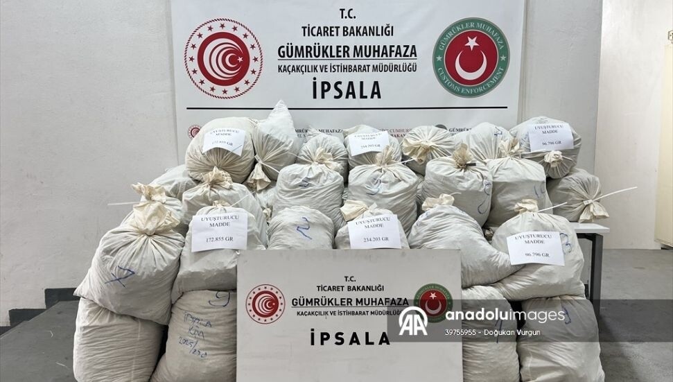 Türkiye'nin İpsala Sınır Kapısı'nda, 2 ayda 503 kilogram uyuşturucu ele geçirildi